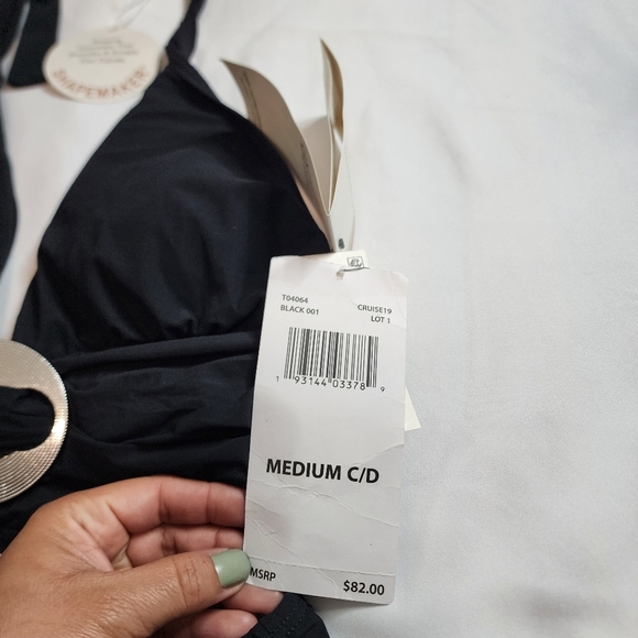 Contours By Coco Reef Black Halter Swimsuit Set Size M - Picture 9 of 13